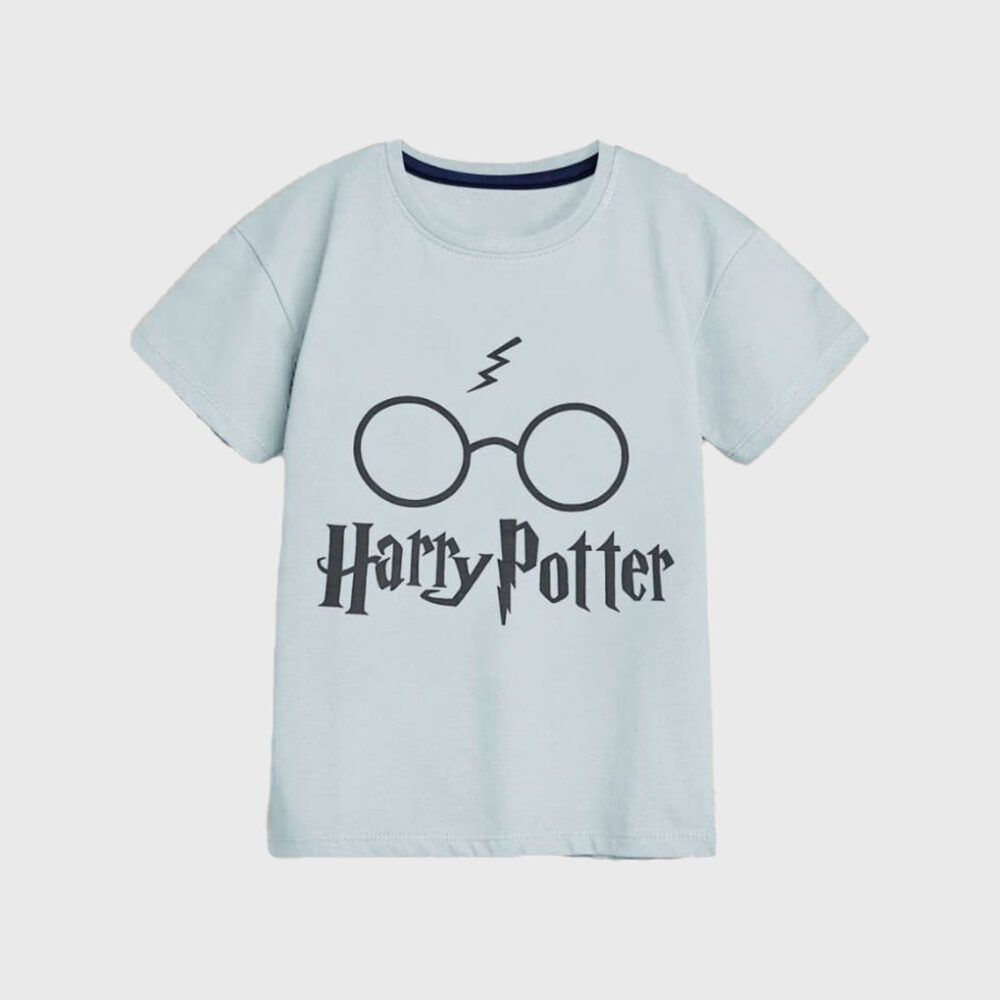 Harry Potter Logo Light Blue Shirt