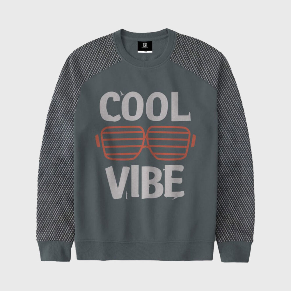 Grey Cool Vibe Sunglasses Sweatshirt