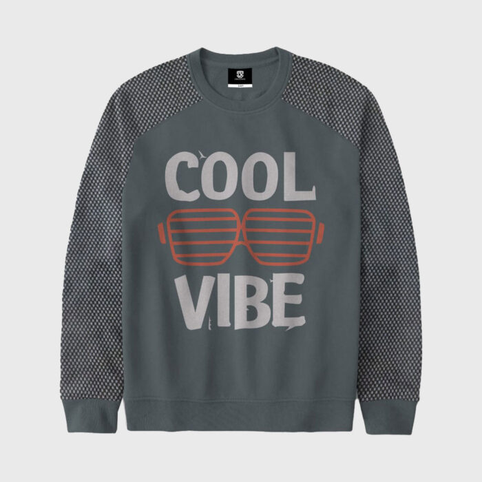 Grey Cool Vibe Sunglasses Sweatshirt