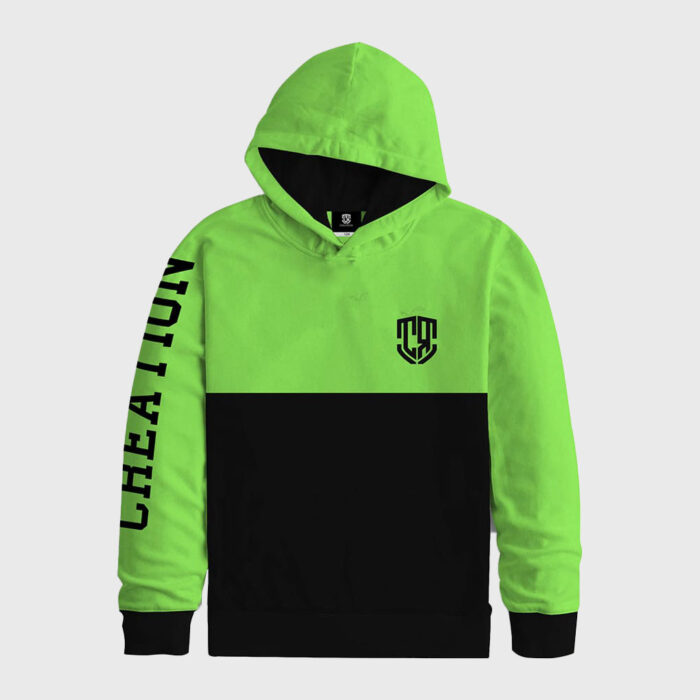 Neon Green Black Creation Hoodie