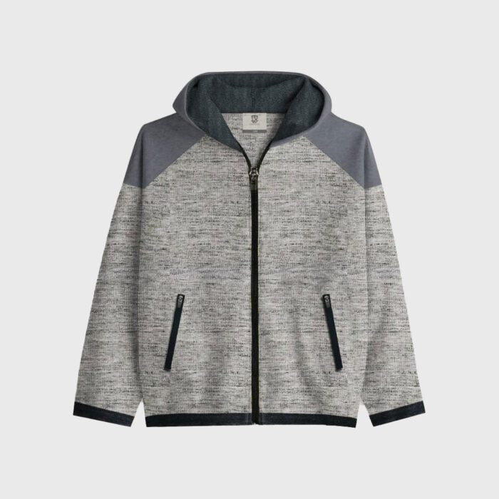 Black and Grey Zip Hoodie