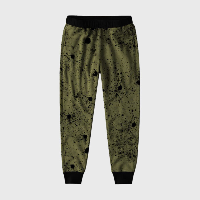 Green Ink Splatter Sleep Pants